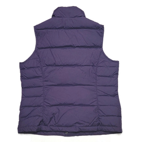 Lands End Purple Puffer Down Vest Feather Womens Size Medium 10/12 - Picture 6 of 10